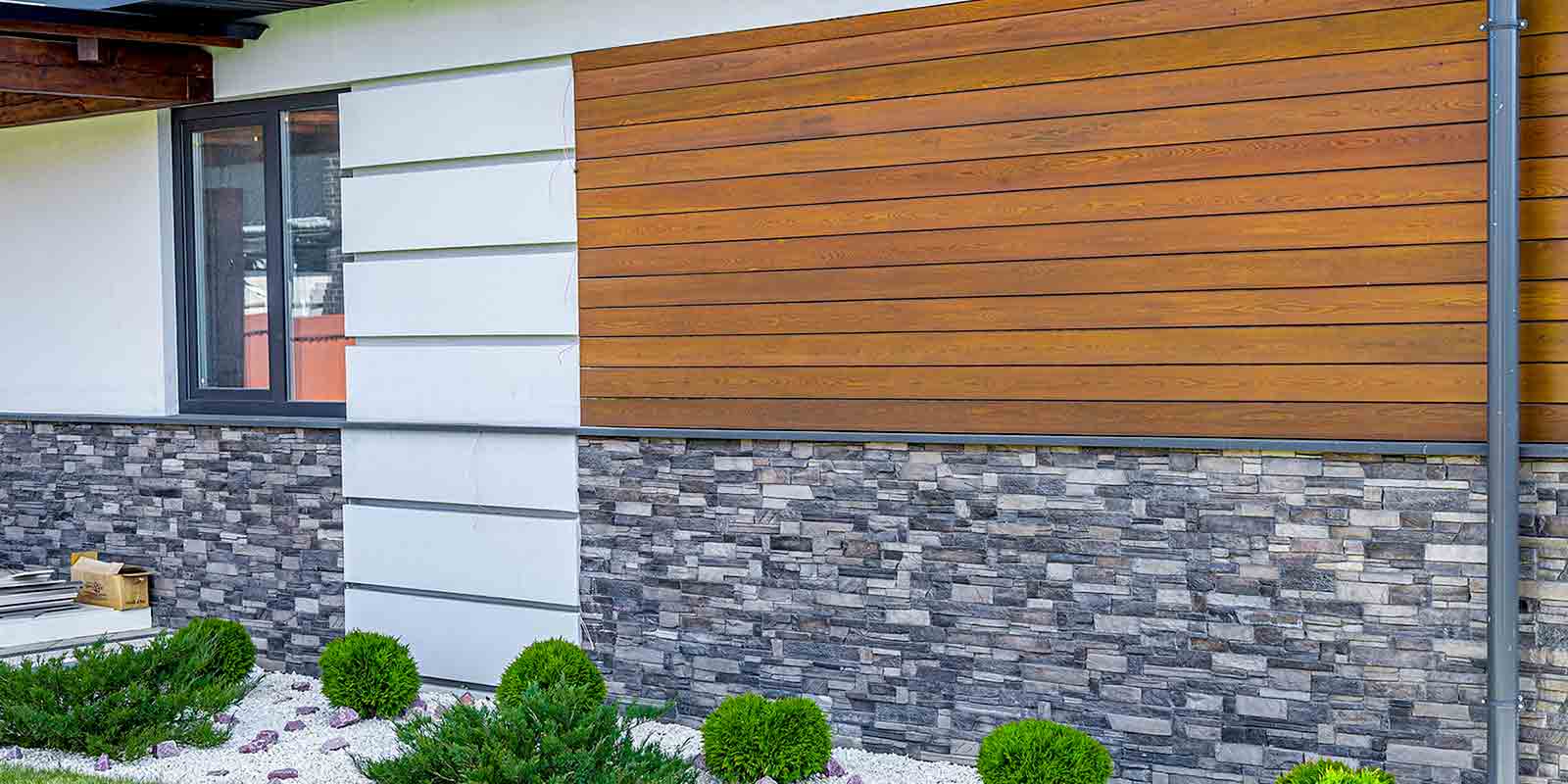 Revêtement Façade : Rénover la façade de sa maison Bardage, Crépi, Pierres Naturelles . Intervention Sur Liège en Belgique - HV Toiture Façade Liège